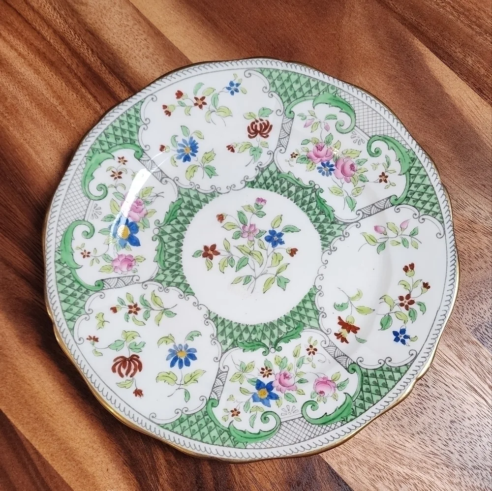 Adderley Lowesoft Light Green Bone China.